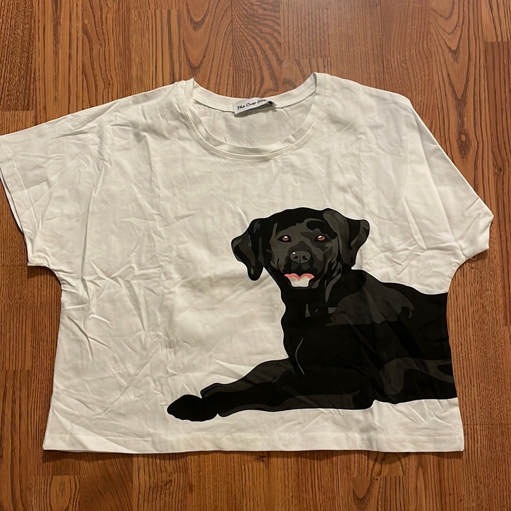 Black Lab crop top